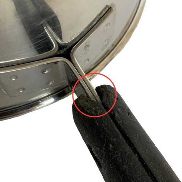 Revere Ware 1.5qt Copper Clad Stainless Steel Saucepan Lid Riverside CA Pre 1968 - Picture 8 of 9